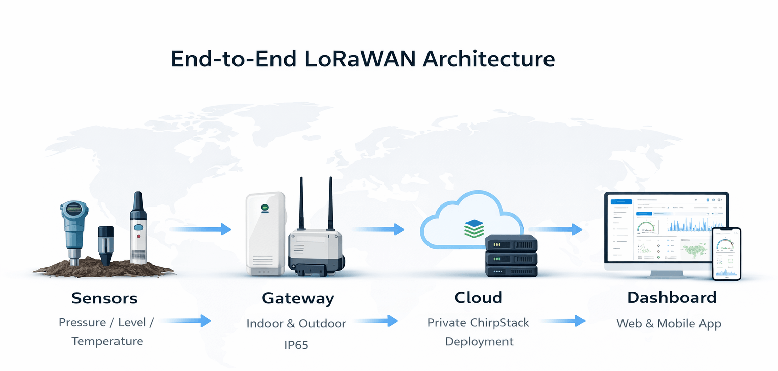 LoRaWAN IoT Solution | Gateway, Sensor | Fandesensor